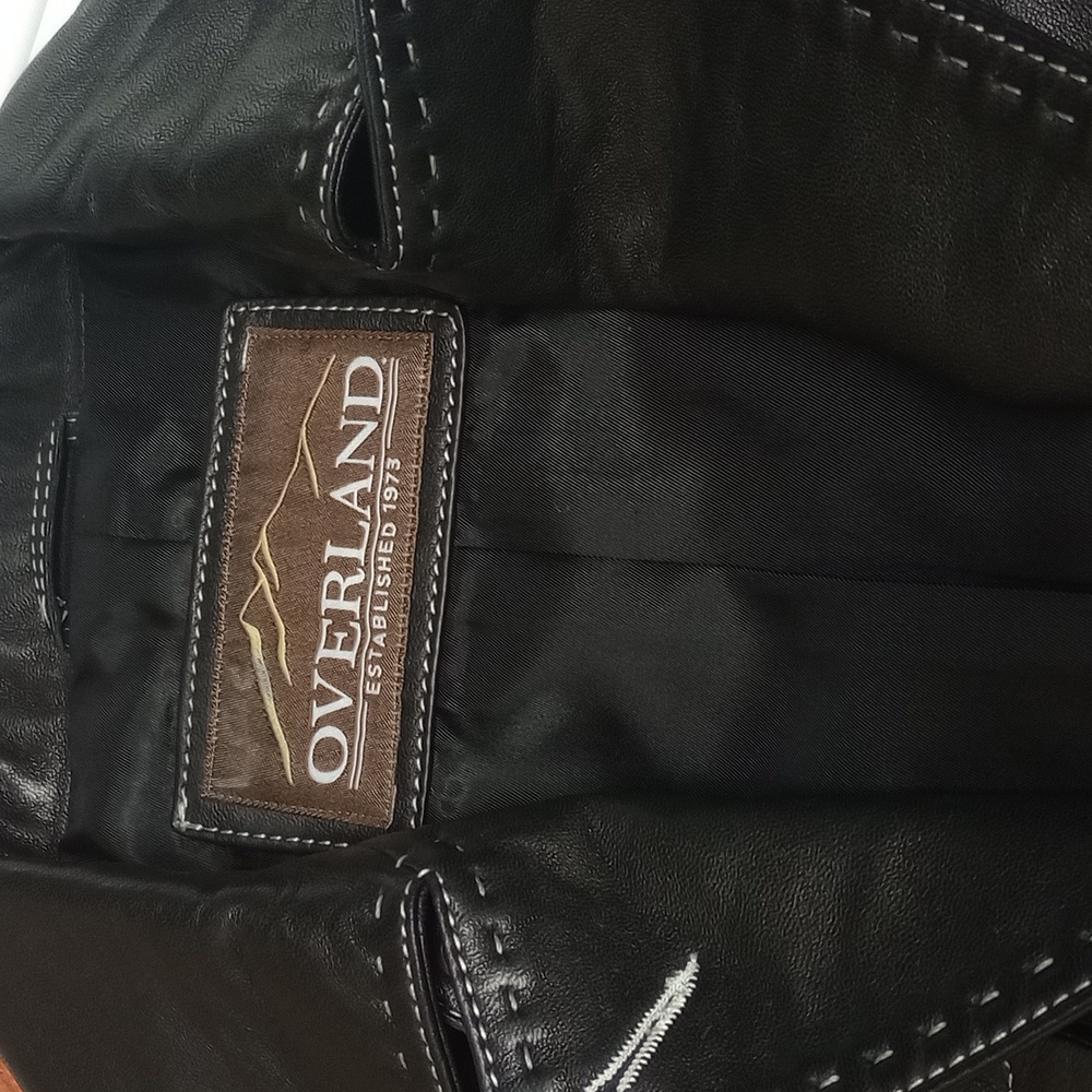 🆕 OVERLAND "MIA" BLACK ITALIAN LAMB LEATHER WOMEN'S TRENCH COAT - Picture 14 of 16